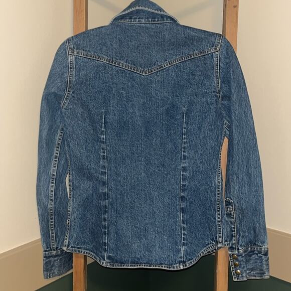 Vintage Arizona Women Jean Jacket Long Sleeve Dual Zipper - Picture 3 of 3